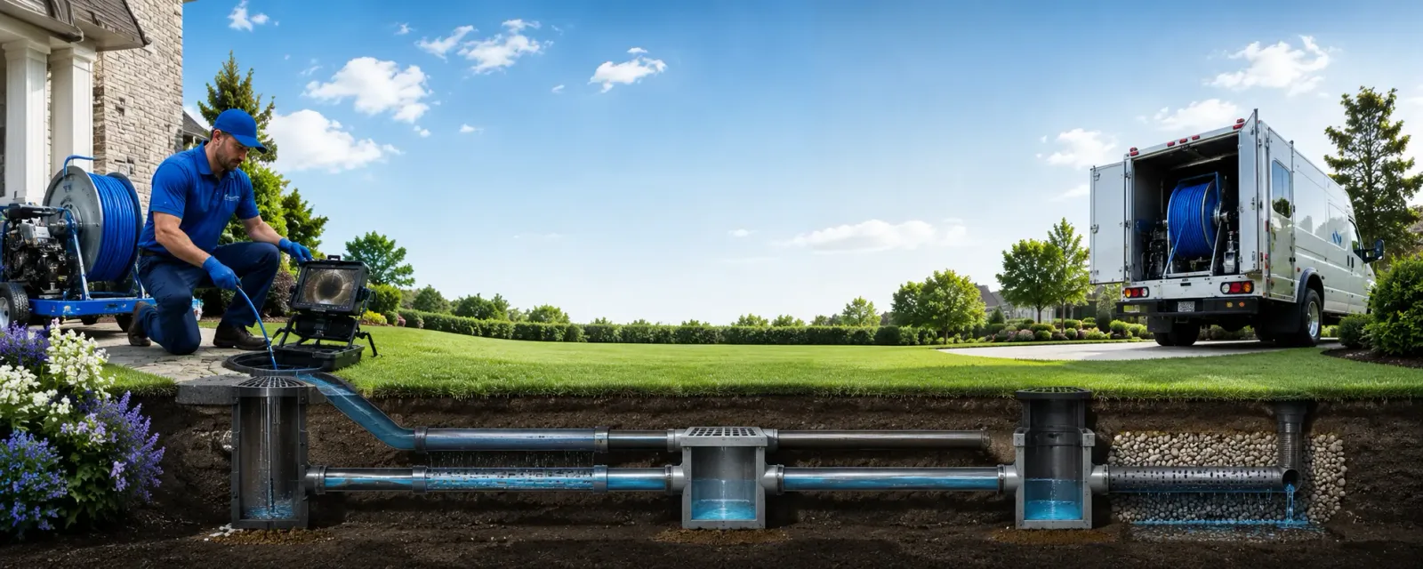 Outdoor drain cleaning information for Ermine, KY